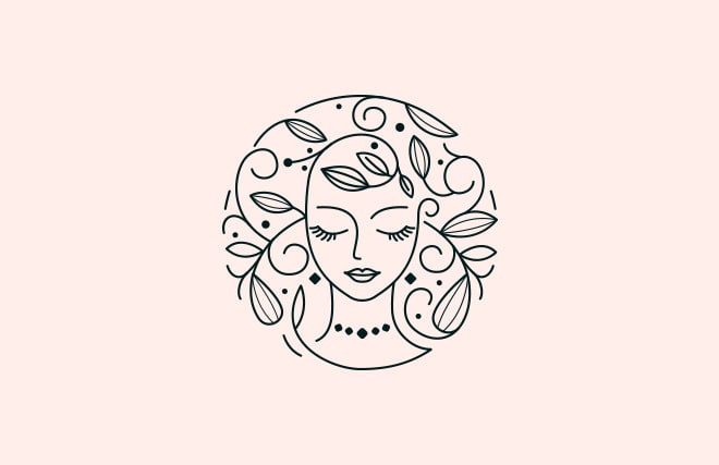 I will design modern minimalist feminine logo