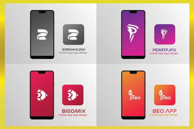 I will design modern professional clean app logo or app icon