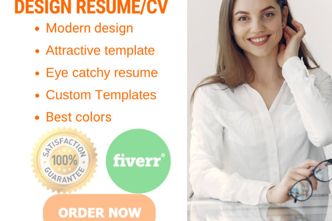 I will design modern resume, CV with a tailored cover letter