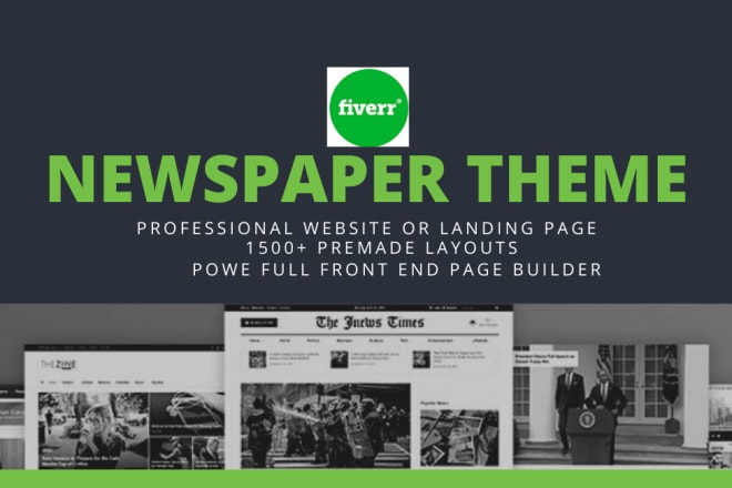 I will design premium wordpress website with newspaper theme