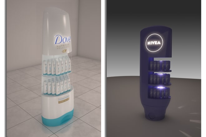 I will design product display stand or hanger