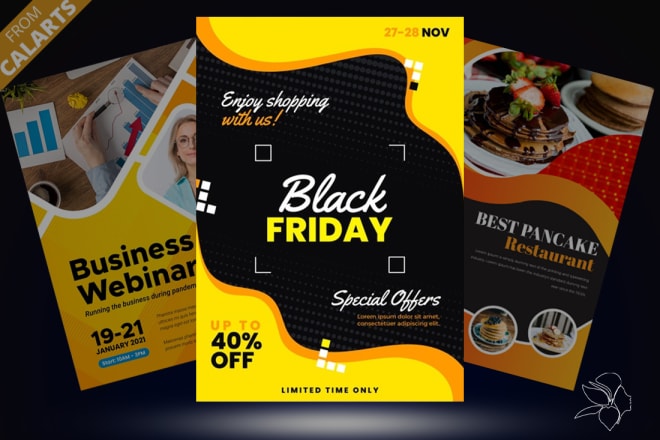 I will design professional and eye catchy flyers for you