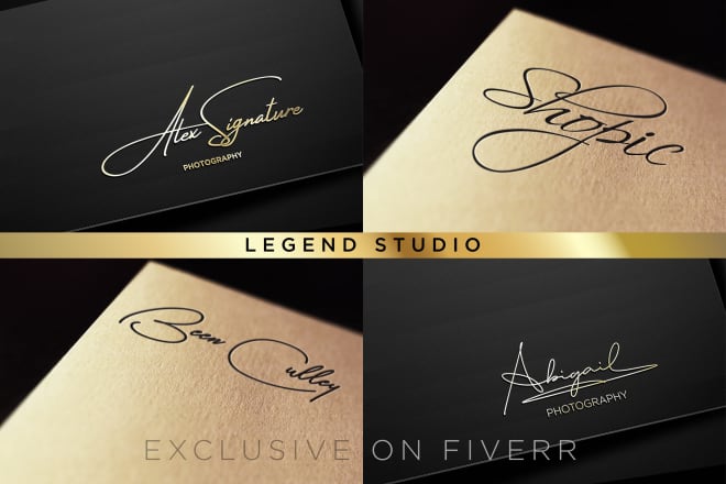 I will design professional and unique signature logo