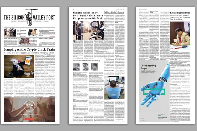 I will design professional newspaper, print or digital