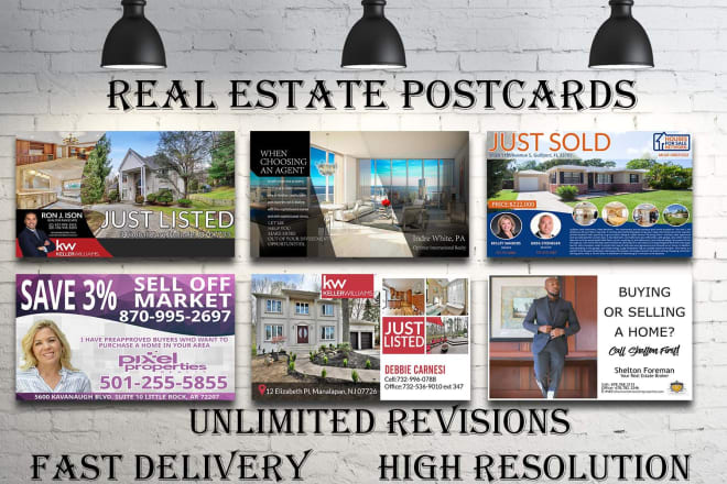 I will design real estate postcard