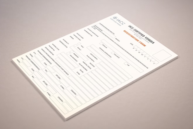 I will design registration form for you