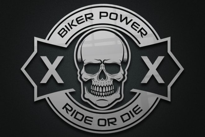 I will design skull, vintage, gym, and fitness logo