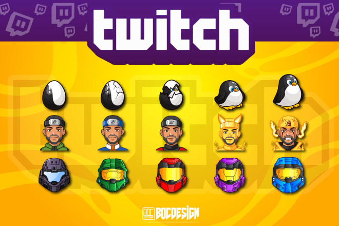 I will design special twitch sub badges and emotes