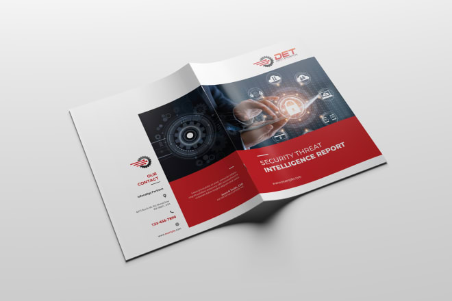 I will design technology brochure, company profile, annual brochure