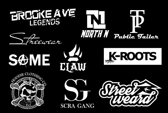 I will design urban streetwear,clothing brand logo