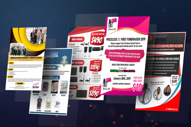 I will design your business advertising flyers and posters