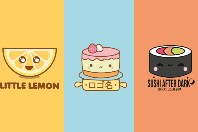 I will design your cute kawaii logo