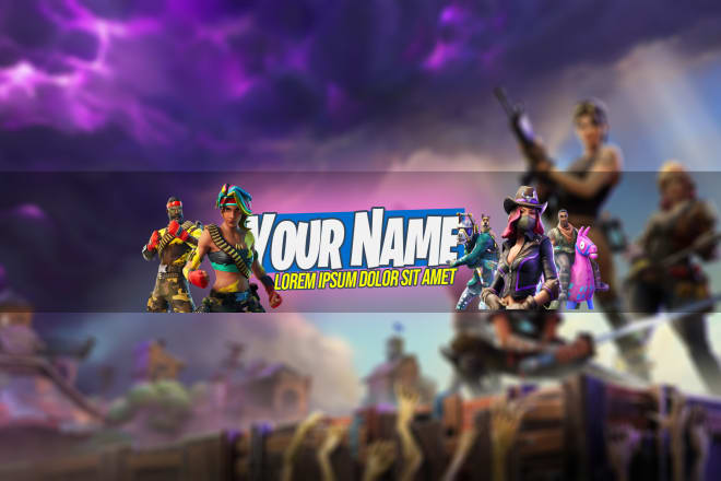 I will design your fortnite youtube banner