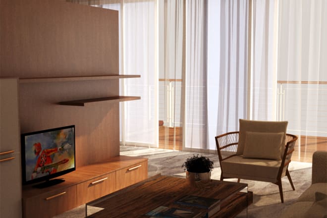I will design your space and render the images for a realistic view