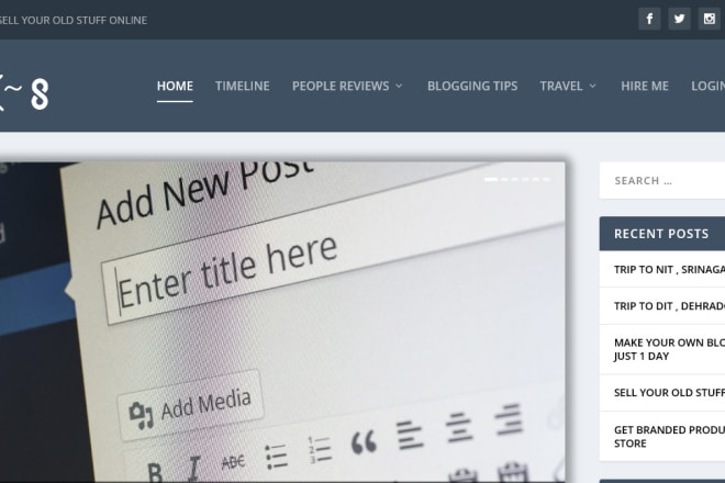 I will develop a responsive wordpress blog website