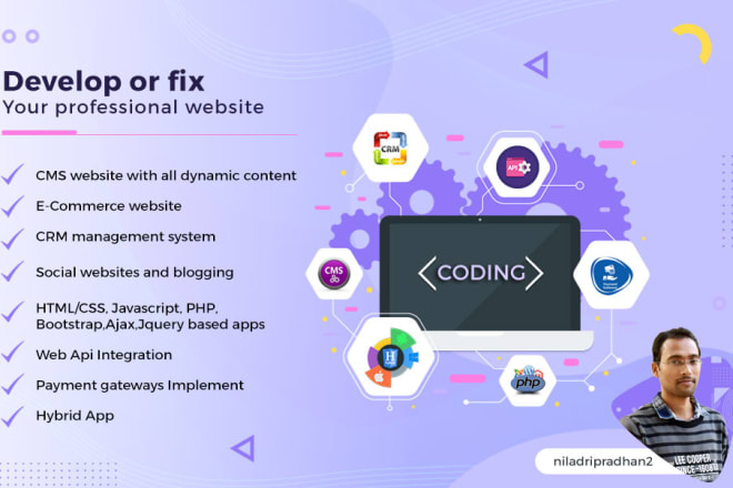I will develop or fix codeigniter core php cms social website or hybrid app