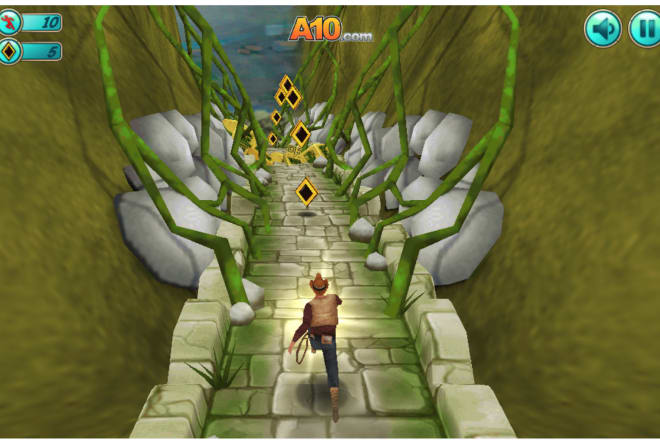 I will do 3d infinite runner game like subway surfer, temple run game in unity