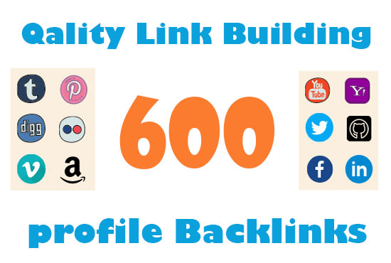 I will do 600 high quality profile backlinks for manual SEO link building