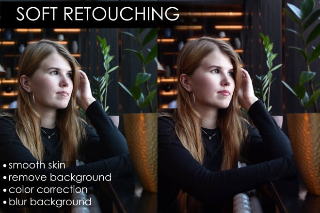 I will do a soft photo retouching