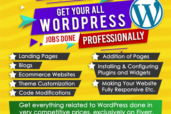 I will do all wordpress jobs