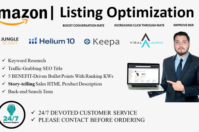 I will do amazon new listing creation and SEO product description that increase sale