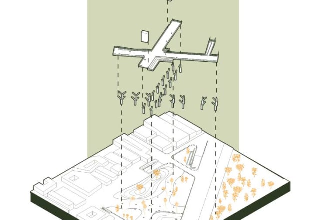 I will do an exploded axonometric diagram