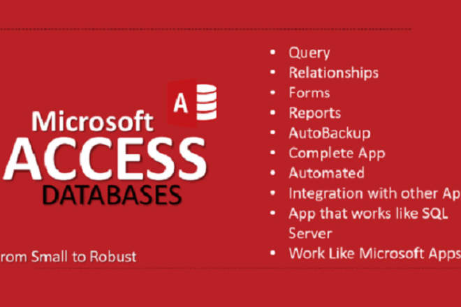 I will do any job on microsoft access database