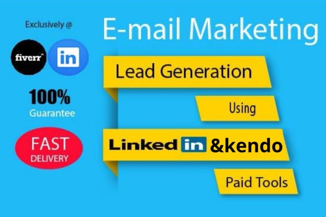 I will do b2b lead generation, email address by using linkedin