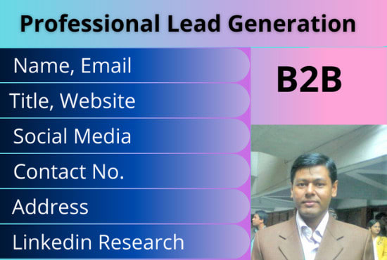 I will do b2b lead generation for your business