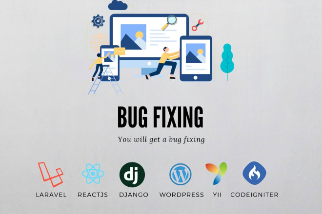 I will do bug fixing for laravel, reactjs, django and wordpress