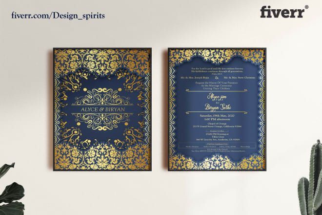 I will do creative wedding,events, invitation design