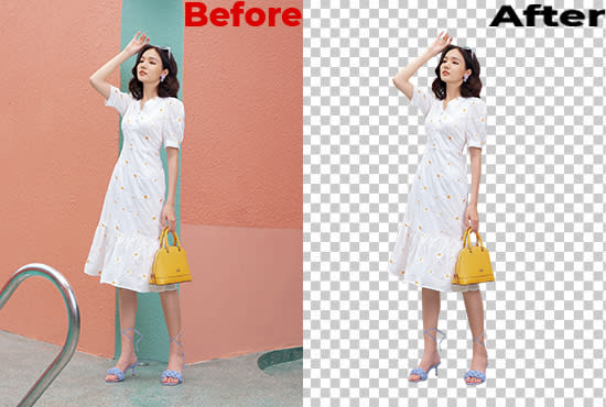 I will do cutout image or background removal