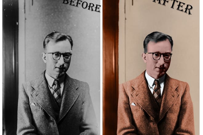 I will do damaged photo restoration and colorization