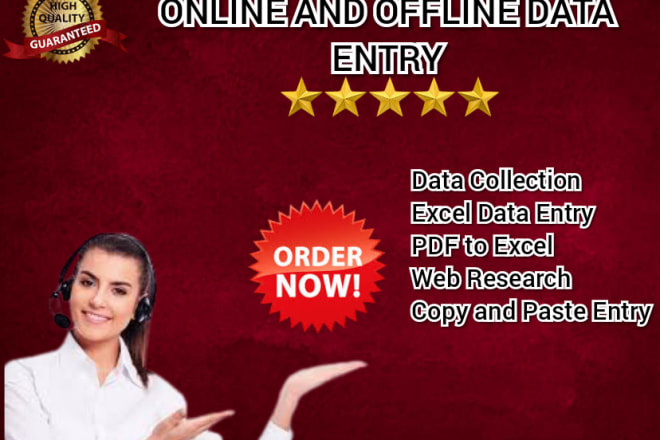 I will do data entry and web copy paste