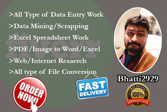 I will do data entry, file conversion in 24 hrs