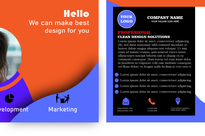 I will do design postcard professional for you