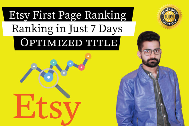 I will do etsy shop ranking on first 1st page with etsy seo