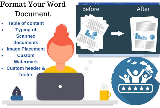I will do format ms word document and design professional letterhead in 24 hours