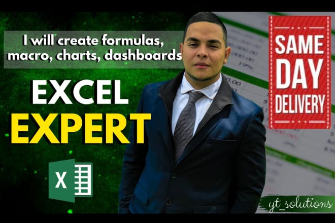 I will do microsoft excel spreadsheet vba chart dashboard formula macro fix expert