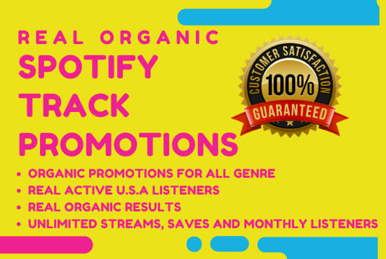 I will do organic spotify promotion to premium US audience