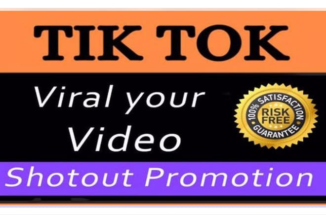 I will do organic tik tok video promotion, promote tiktok