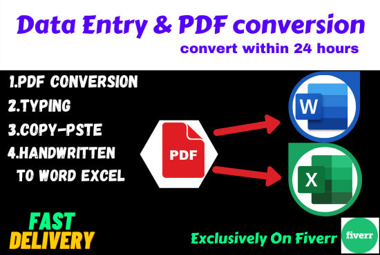 I will do pdf conversion, file conversion, PDF to HTML