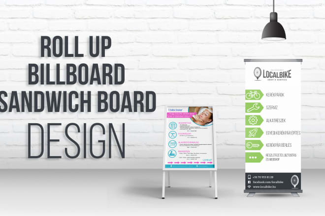 I will do pro poster, billboard, advertising board, flyer, leaflet