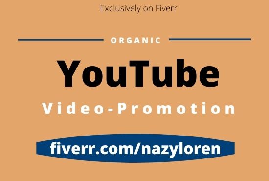 I will do professional organic top youtube video promotion
