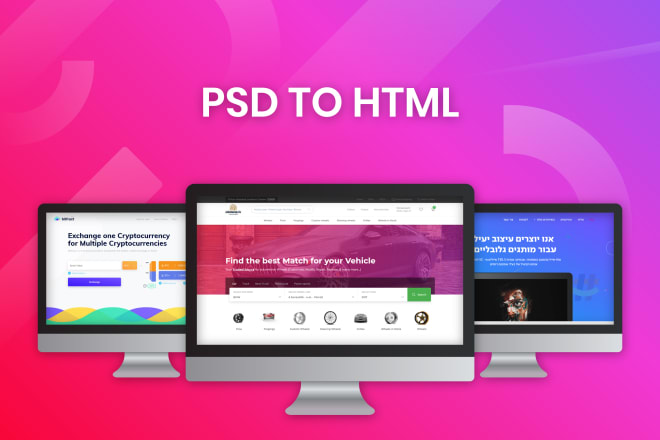 I will do psd to responsive HTML