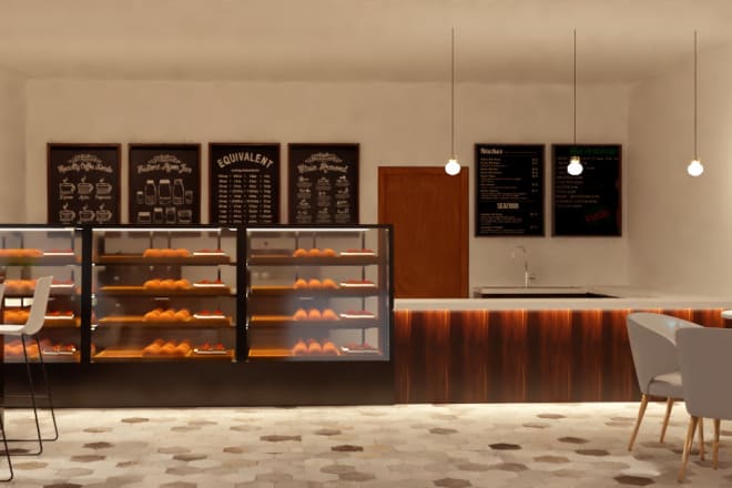 I will do the interiors of your shop or cafe