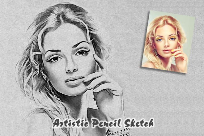 I will draw a beautiful pencil sketch drawing from your photo