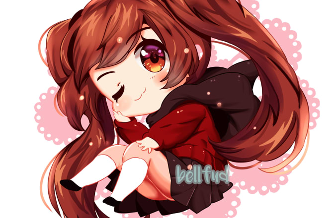 I will draw a cute anime chibi for you