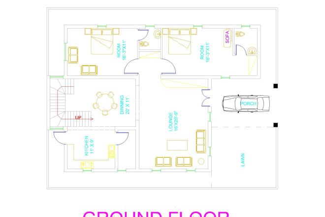 I will draw a floor plan
