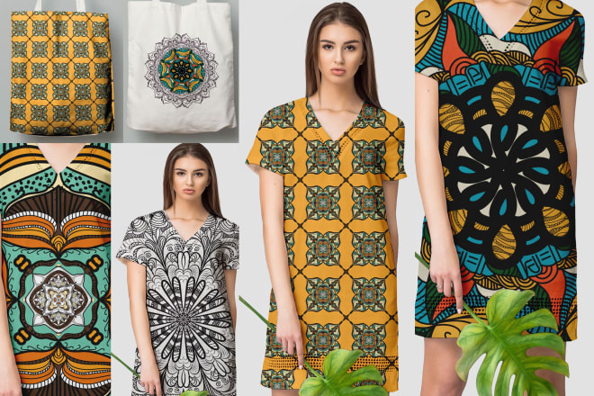 I will draw african pattern, mandala, custom, hawai,
